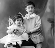 Lili Theotoka with her brother, Yiorgos.
