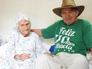 Brigida Ruiz de Cuevas.jpg (71 KB) Ruiz de Cuevas on her 110th birthday with her grandson Jorge Daniel Orué Cuevas in 2017
