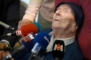 Randon (aged 118) in April 2022, after becoming the world's oldest living person.