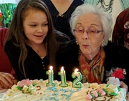 Edie Ceccarelli 112.jpg (167 KB) Ceccarelli celebrating her 112th birthday in 2020