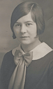 Zahn (aged 18) after graduating from high school in 1926