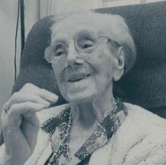 Sarah Knauss at age 116.