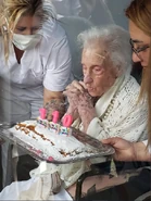 On her 110th birthday in 2020