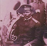 Rodrigues Alves at the age of 35, with his orchestra, Sociedade Filarmonica Lyra