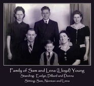 Norman Lloyd (standing) as a young man with his family.