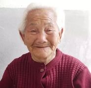 Wang Zhanwen in December 2018, at the claimed age of 111.