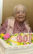 Emma Otis on her 109th birthday in 2010