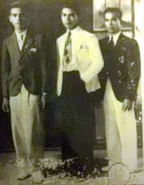 Juan Reyes (on the far right) with his two brothers