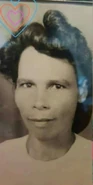 Kydd as a young woman