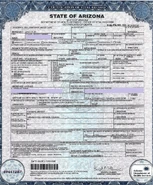 His Death Certificate