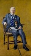 An illustration of Harry Patch in his Centenarian years.