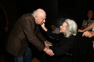 Hunt and Norman Lloyd in 2018
