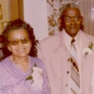 CleoHinton1.jpg (17 KB) Hinton (left) with her husband, Adolph