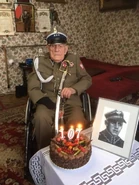 On his 107th birthday in 2021