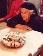 On her 107th birthday in 2019.