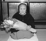 Koganezaki at the age of 100.