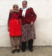 Xhemile Susuri09.jpg (50 KB) Kaloshi (aged 101) and her sister Sanije in 2013