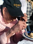 Mangold in her centenarian years.