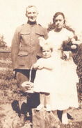 Aged 20, on her wedding day in 1918