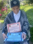Ilie Ciocan111.jpg (199 KB) Ilie Ciocan (aged 110; almost 111) on 28 May 2024