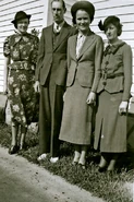 Westman (second from right) in 1942.