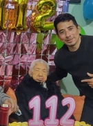 Rosa Elena Pinzon on her claimed 112th birthday in 2025