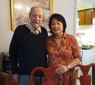 Goutiere with his wife Evelyn