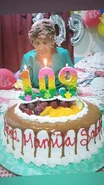 Sabina Garay109.jpg (78 KB) Garay on her 109th birthday in 2021