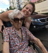 Finotti on her 109th birthday in 2017.