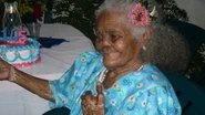 Rivero Penaranda on 104th birthday (claimed 105th birthday) in 2008