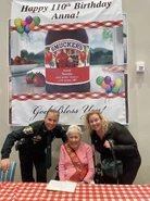 On her 110th birthday in 2022