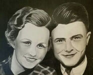 Wolding with his wife Evelyn in 1934