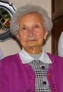 Jeanne Motsch on her 100th birthday in 2013.