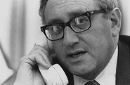 Kissinger at age 52 in the West Wing as National Security Adviser in April 1975.