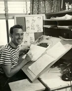 Don Lusk c1940.jpeg (73 KB) Lusk animating on Pinocchio around 1940