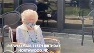Westman on her 115th birthday in 2020.