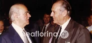With Konstantinos Karamanlis, Greek Prime Minister and President
