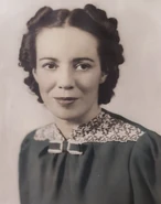 Schultz as a young woman