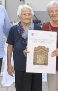 Lippolis on her 105th birthday in 2018