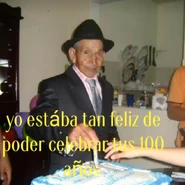 Mesa Sierra on his 100th birthday in 2010