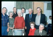 Aged 80, with her husband and all seven children (1969)