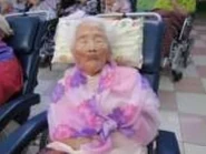 Kameyo Sato.jpg (19 KB) Kiyo Sato at the age of 110.