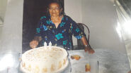 Celsa dos Santos celebrating her 99th birthday in 2003