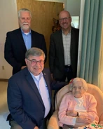 Ruby Lockhart on her 111th birthday in 2023