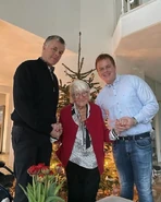 Kretschmann (aged 112) on 24 December 2021, walking with assistance