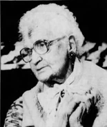 Antoinette Huber on her 107th birthday in 1987.