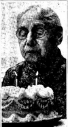 On her 102th birthday in 1953