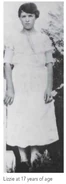Lizzie Wood at age 17.