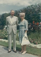 Elisabeth Kimoff (aged 62) with her husband Slavcho in 1967