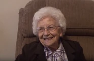 Phillips, aged 105, being interviewed for the Oklahoma 100 Year Life Oral History Project in October 2014
